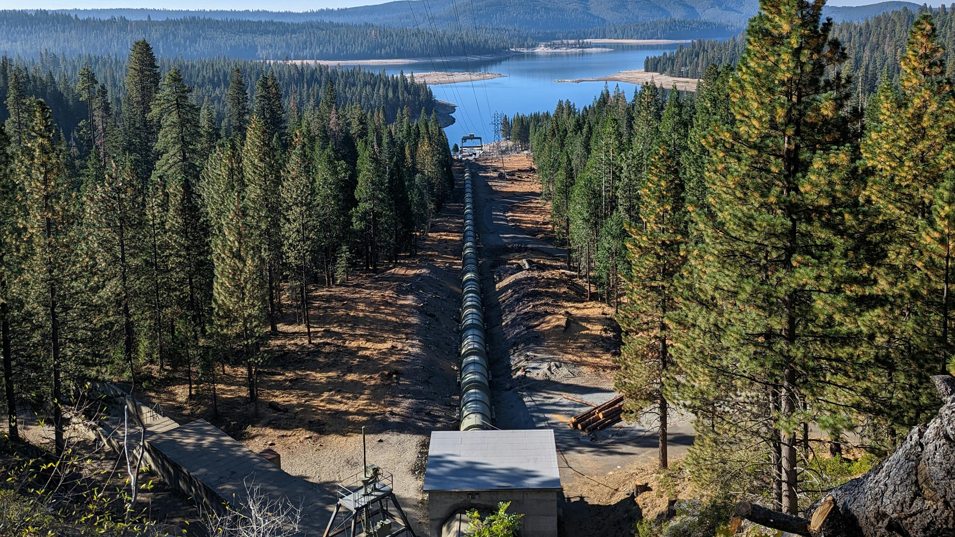 The Union Valley Reservoir (SMUD Hydro Generation Penstock and Electric Transmission Corridor) balances energy needs and greener land practices.