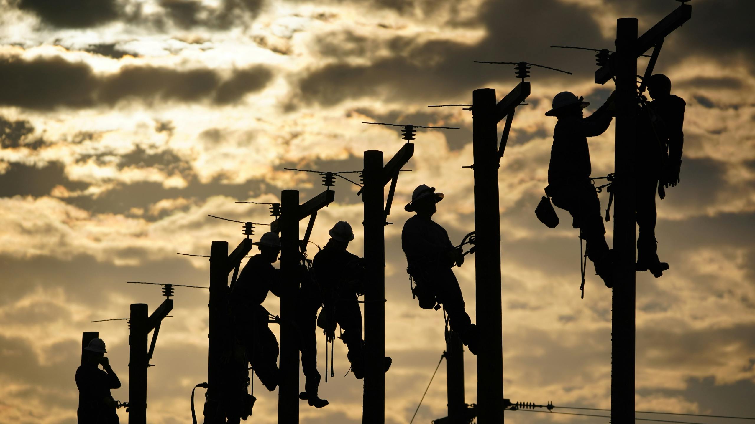 Lineworkers compete at the 2025 Florida Lineman's Rodeo.