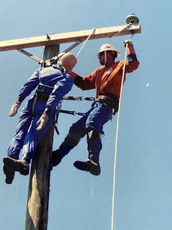 Ivan White participates in the hurtman rescue at the 2005 Florida Lineman's Rodeo. Ivan White participates in the hurtman rescue at the 2005 Florida Lineman's Rodeo.