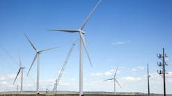 A Colorado wind farm. A Colorado wind farm.