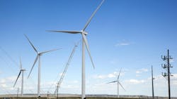 A Colorado wind farm. A Colorado wind farm.