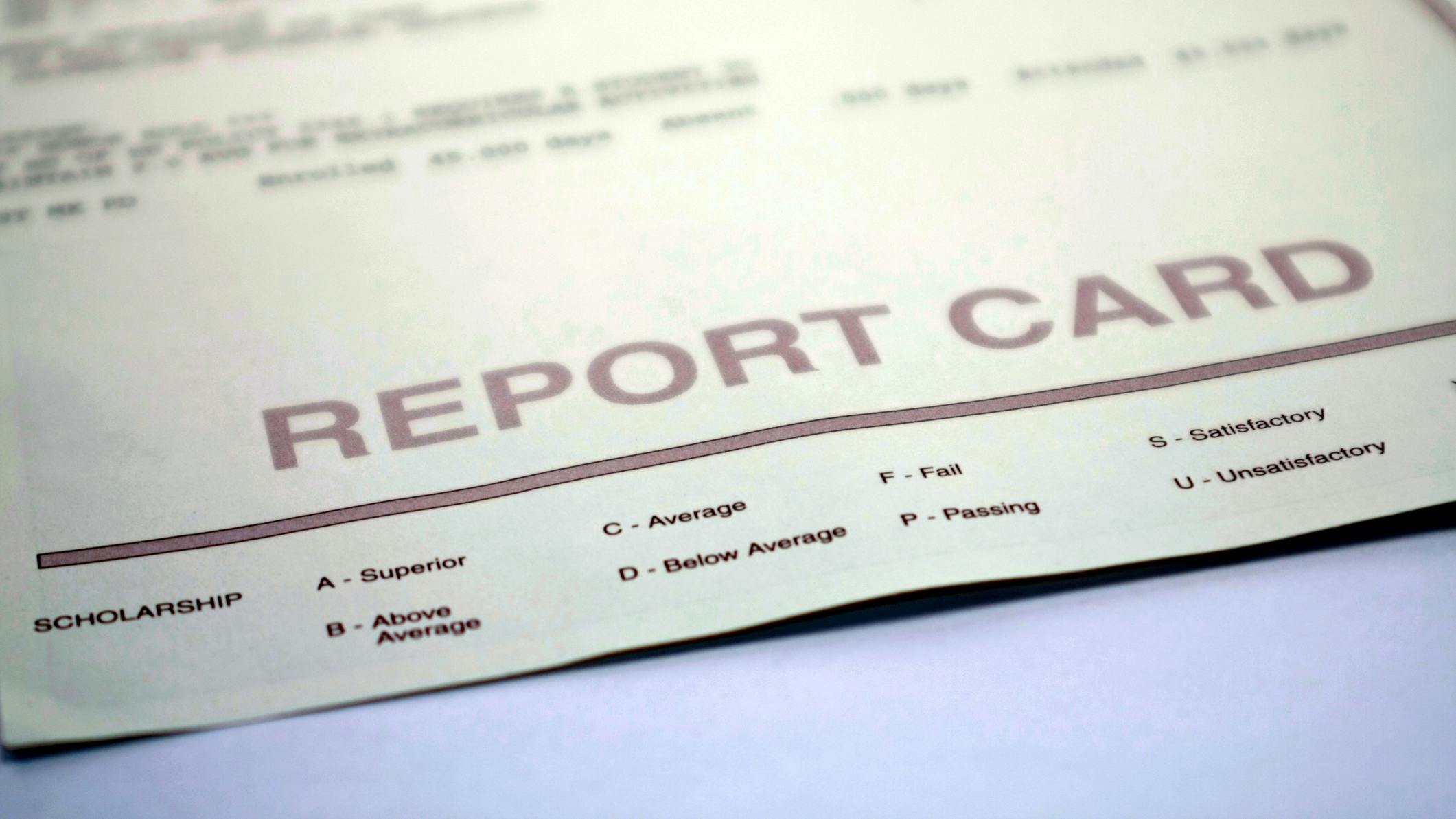 report card paper