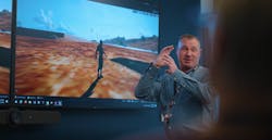 Chris Ott demonstrates POWER Engineers’ interactive, data-backed threat assessment tool Meerkat™. Chris Ott demonstrates POWER Engineers’ interactive, data-backed threat assessment tool Meerkat™.