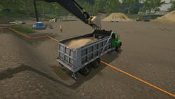 This exercise involves loading a dump truck using an excavator. This exercise involves loading a dump truck using an excavator.