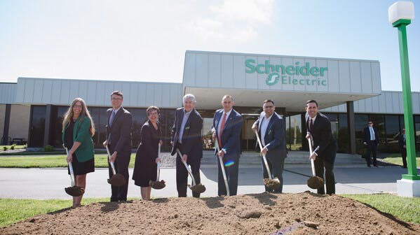 Schneider Electric breaks ground in Columbia, Missouri, alongside Governor Mike Kehoe.