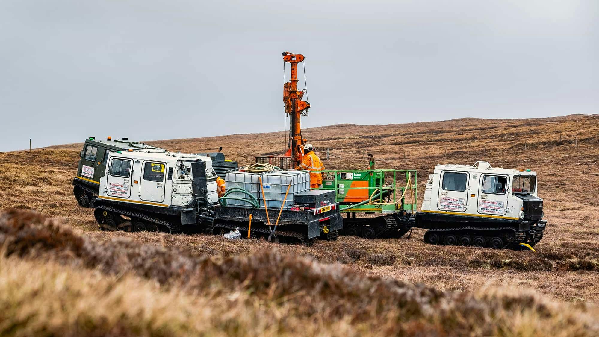 SSEN Transmission carrying out permitted ground investigation work.