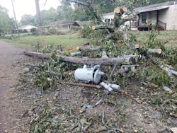 Soon after a major storm rolled through, trees, poles and lines alike are found scattered around communities with almost no communication, making coordination and mobilization a challenge. Soon after a major storm rolled through, trees, poles and lines alike are found scattered around communities with almost no communication, making coordination and mobilization a challenge.