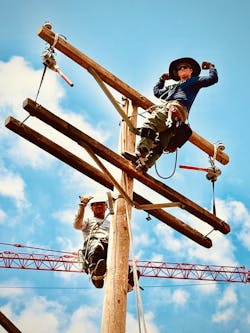 Bryy Marriott trains at Los Angeles Trade-Technical College as part of the Lineworker Scholarship program funded by Edison International. Bryy Marriott trains at Los Angeles Trade-Technical College as part of the Lineworker Scholarship program funded by Edison International.