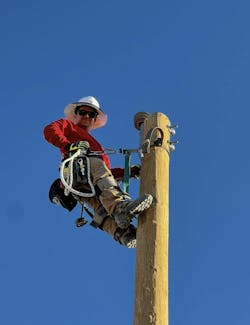 After graduating from the training program at American Lineman College, Justin Gonzales is following his dream of working as a groundman for Southern California Edison. After graduating from the training program at American Lineman College, Justin Gonzales is following his dream of working as a groundman for Southern California Edison.
