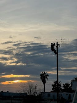 Klarence Pilkington worked in the oil fields with his brothers before training at American Lineman College for a future career in the line trade. Klarence Pilkington worked in the oil fields with his brothers before training at American Lineman College for a future career in the line trade.