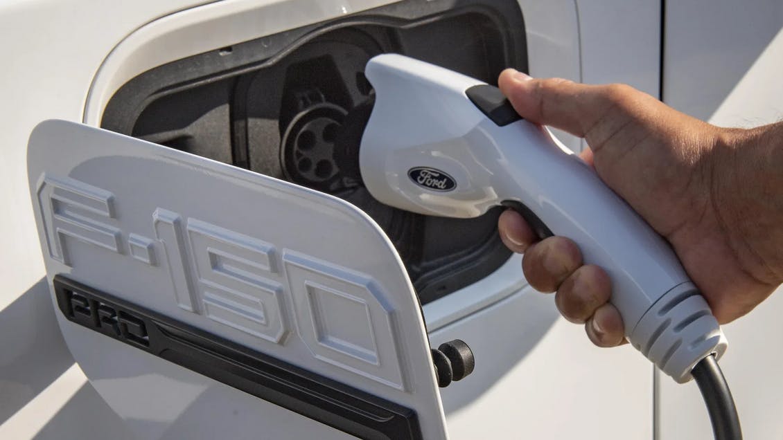 Charging plug on F150 truck