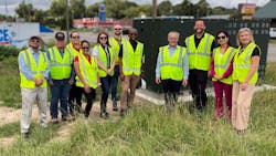 utility and project partners visit site utility and project partners visit site