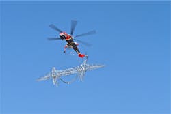 During construction of Sunrise Powerline, more than 30,000 helicopter flight hours were used. During construction of Sunrise Powerline, more than 30,000 helicopter flight hours were used.