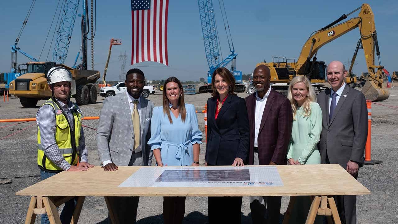 ribbon cutting for data center