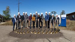 Pictured, from left to right, are: Brian Tulloh, executive director, external affairs, MISO; Pat Michels, CEO and president, Michels Corporation; Steve Lawler, regional transmission project manager, Great River Energy; Greg Schutte, director, portfolio delivery, Great River Energy; Katie Sieben, chair, Minnesota Public Utilities Commission; Priti Patel, vice president and chief transmission officer, Great River Energy; Josh Skelton, chief operating officer, Minnesota Power; Audrey Partridge, commissioner, Public Utilities Commission; Bethany Owen, president, chief executive officer and chair, ALLETE, Inc.; Dan Gunderson, vice president, transmission and distribution, Minnesota Power; Dan Aagenes, director of enterprise projects, Minnesota Power; Kent Ogston, director of engineering services, Minnesota Power; Pete Wyckoff, deputy commissioner of energy resources, Minnesota Department of Commerce. Pictured, from left to right, are: Brian Tulloh, executive director, external affairs, MISO; Pat Michels, CEO and president, Michels Corporation; Steve Lawler, regional transmission project manager, Great River Energy; Greg Schutte, director, portfolio delivery, Great River Energy; Katie Sieben, chair, Minnesota Public Utilities Commission; Priti Patel, vice president and chief transmission officer, Great River Energy; Josh Skelton, chief operating officer, Minnesota Power; Audrey Partridge, commissioner, Public Utilities Commission; Bethany Owen, president, chief executive officer and chair, ALLETE, Inc.; Dan Gunderson, vice president, transmission and distribution, Minnesota Power; Dan Aagenes, director of enterprise projects, Minnesota Power; Kent Ogston, director of engineering services, Minnesota Power; Pete Wyckoff, deputy commissioner of energy resources, Minnesota Department of Commerce.