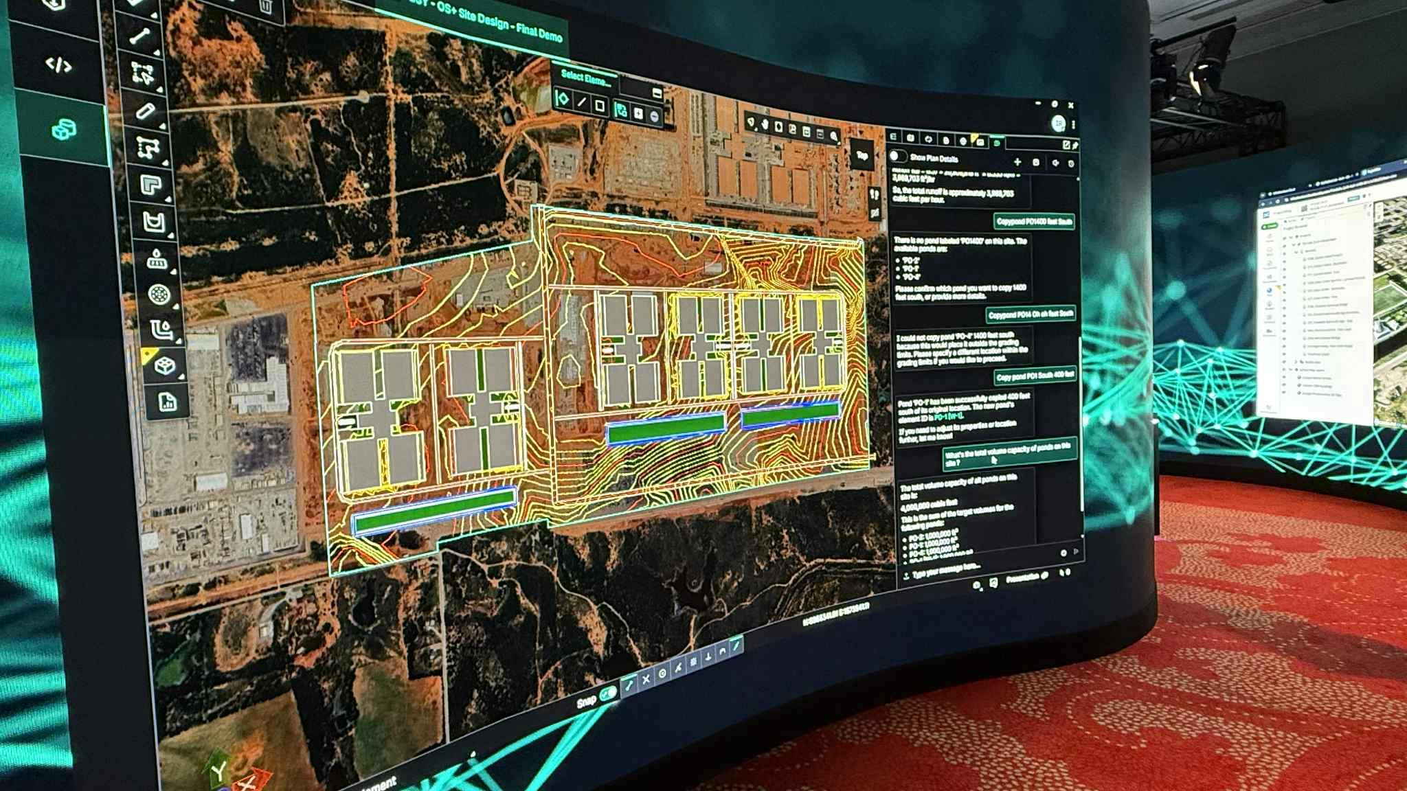 Bentley Systems iLab showcasing OpenSite+.