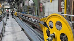 GBX’s Custom OPGW set up for one of fourteen code mandated design qualification tests. GBX’s Custom OPGW set up for one of fourteen code mandated design qualification tests.