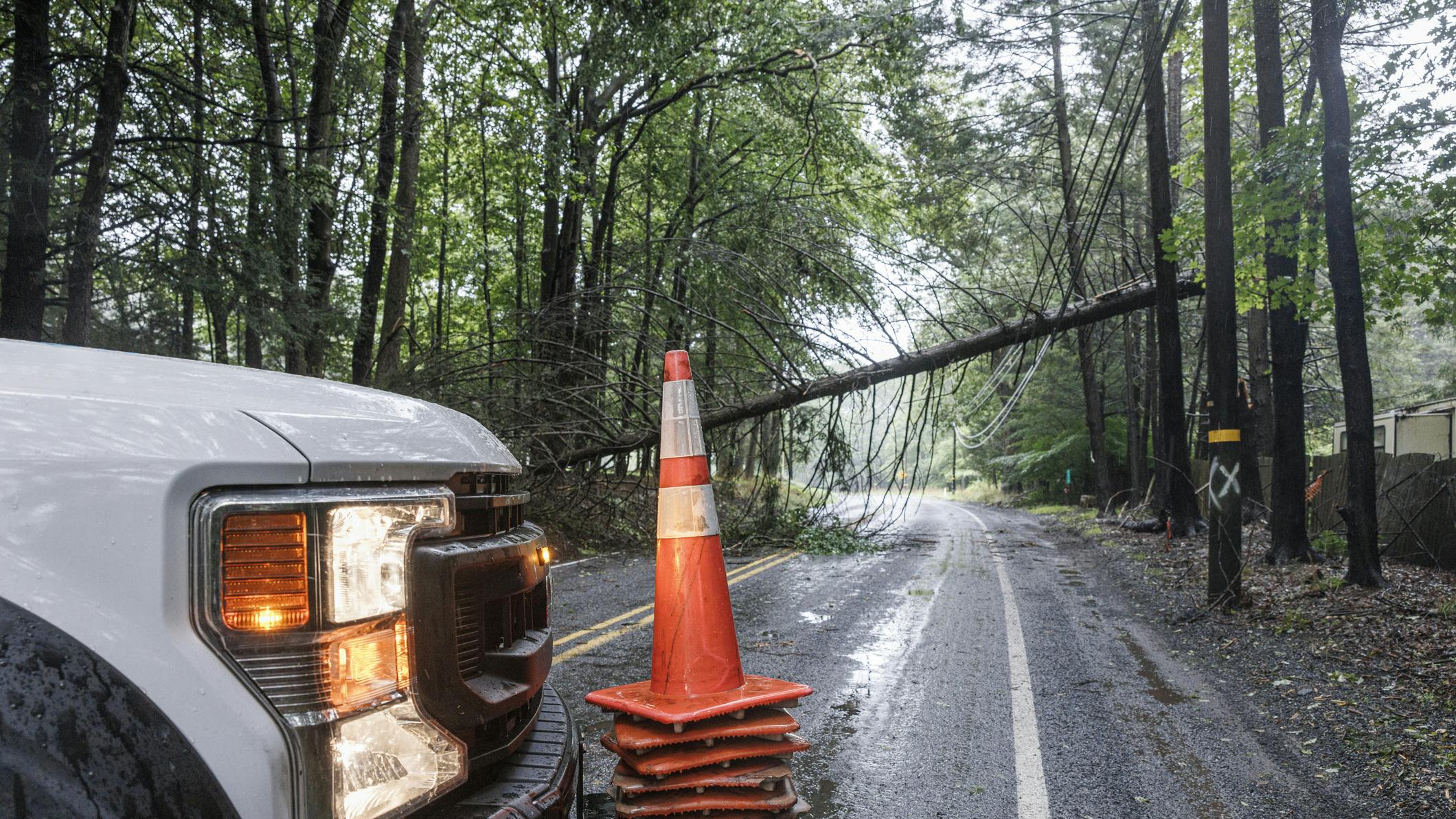Road blockage disrupts Poconos traffic