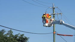 Electric utility workers Electric utility workers