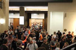 With record attendance, the International Lineman’s Rodeo Association opened up a new room for trading everything from T-shirts to caps, stickers and prints. With record attendance, the International Lineman’s Rodeo Association opened up a new room for trading everything from T-shirts to caps, stickers and prints.