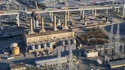 NRG natural gas powered power plant on Terminal Island, California. NRG natural gas powered power plant on Terminal Island, California.