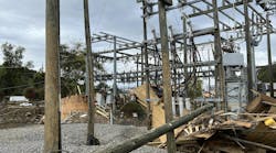 Duke Energy’s Biltmore Retail substation in Asheville, North Carolina, was one of three of the company’s substations in Asheville damaged or totally destroyed by Hurricane Helene. Duke Energy’s Biltmore Retail substation in Asheville, North Carolina, was one of three of the company’s substations in Asheville damaged or totally destroyed by Hurricane Helene.