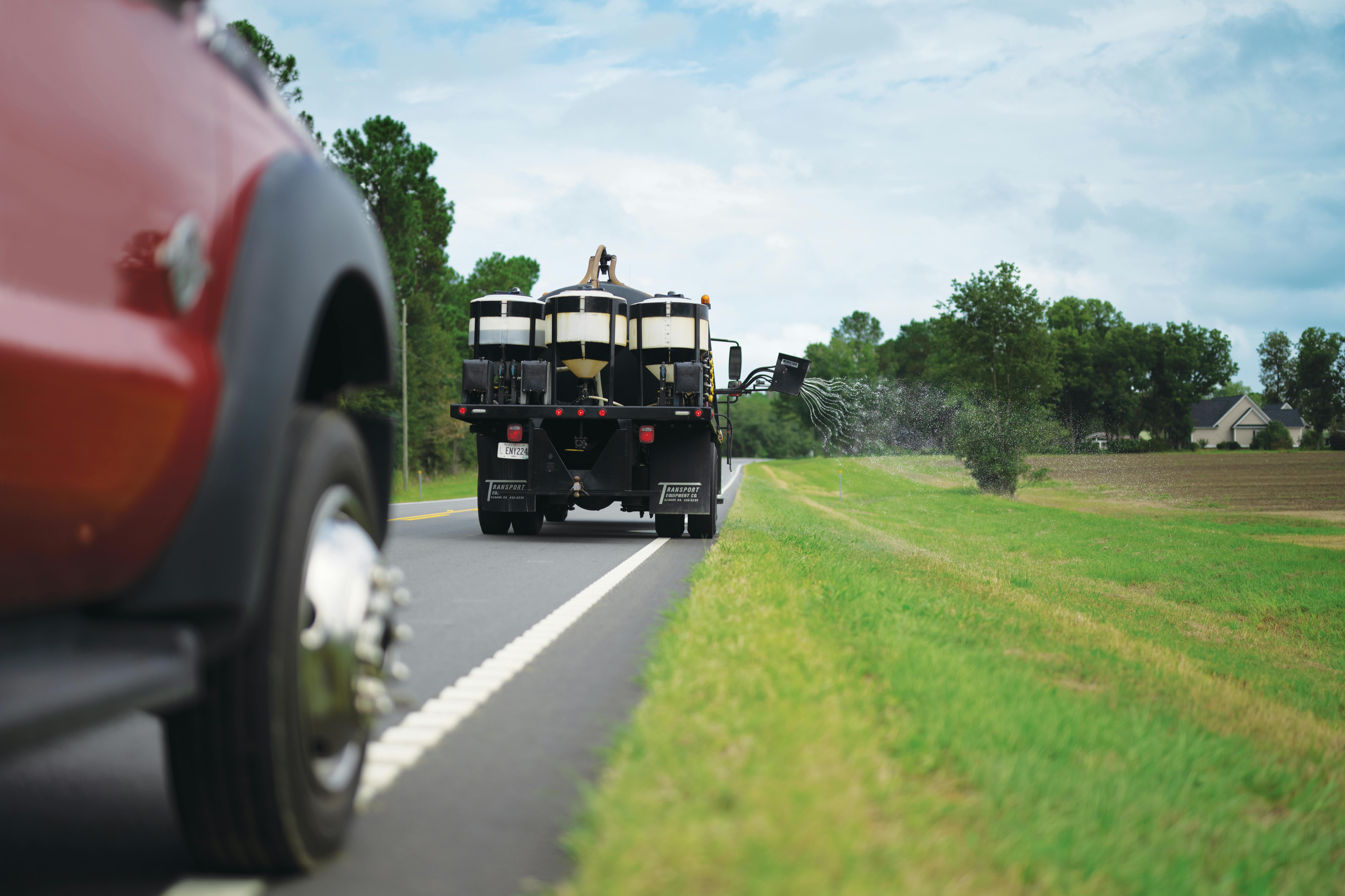 herbicide spraying trucks