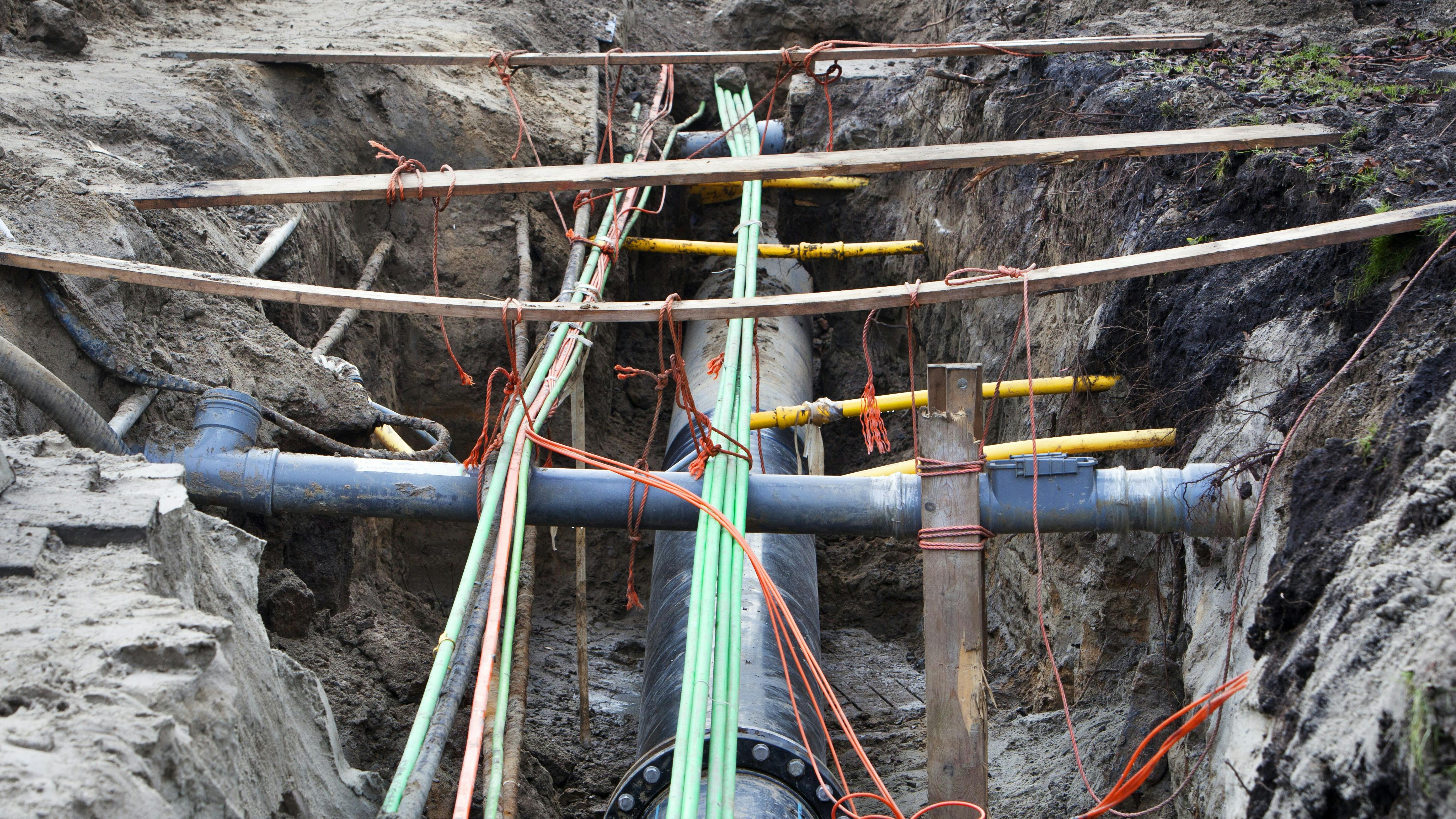 communications pipes and wiring