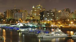San Juan, Puerto Rico at night. San Juan, Puerto Rico at night.
