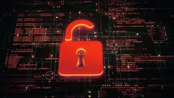 lock in front of circuit board lock in front of circuit board