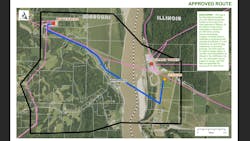 Final approved route. Final approved route.