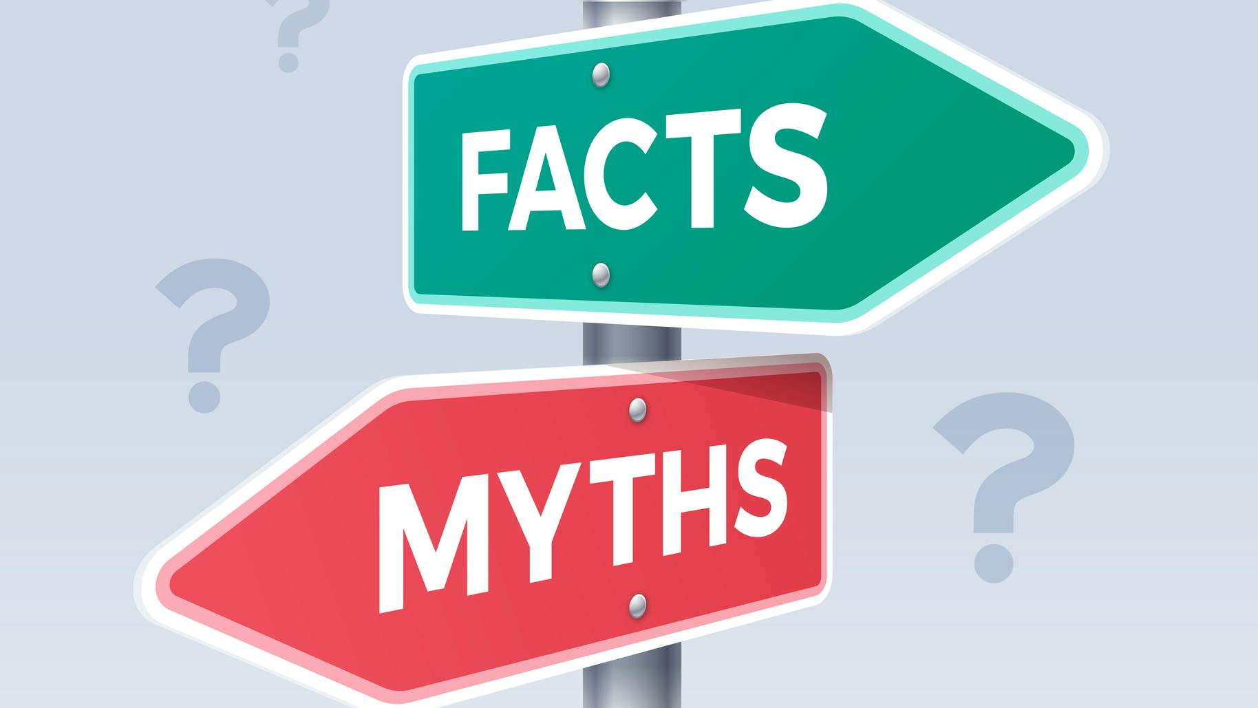facts vs. myths sign