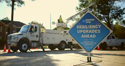 CenterPoint crews work to install more resilient electric infrastructure in a residential neighborhood to help improve service for customers in the Greater Houston area. CenterPoint crews work to install more resilient electric infrastructure in a residential neighborhood to help improve service for customers in the Greater Houston area.