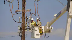Crews install one of the more than 400 automation devices CenterPoint has installed across the Greater Houston area since 2024 to help reduce the impact of outages and improve restoration times. Crews install one of the more than 400 automation devices CenterPoint has installed across the Greater Houston area since 2024 to help reduce the impact of outages and improve restoration times.