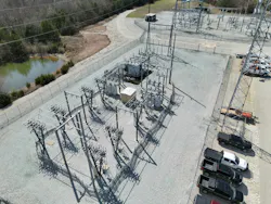 The Monte Vista Substation, aerial view. The Monte Vista Substation, aerial view.