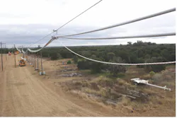 Southwire’s CAMV solutions for upgrading bare overhead conductors are designed to mitigate the risk of wildfire ignition in areas where trees crowd the ROW. Southwire’s CAMV solutions for upgrading bare overhead conductors are designed to mitigate the risk of wildfire ignition in areas where trees crowd the ROW.