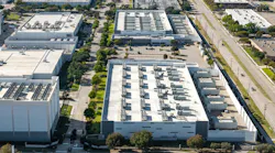 Aerial view of modern data center industrial park technology, AI hub Aerial view of modern data center industrial park technology, AI hub