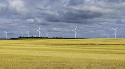 A North Dakota wind farm. A North Dakota wind farm.