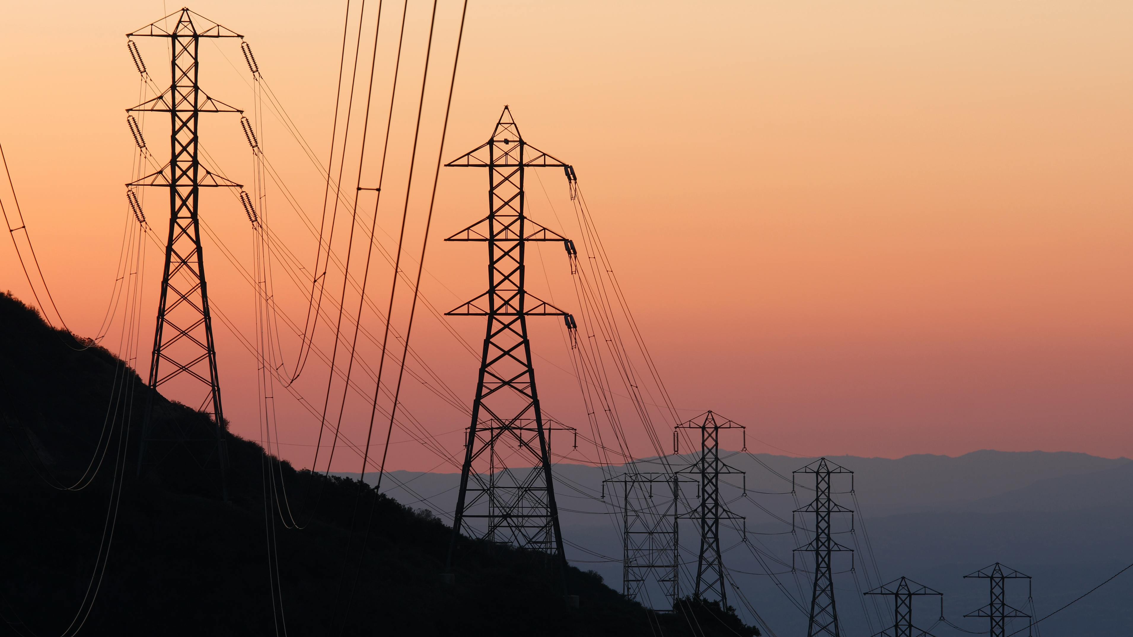 power lines in California