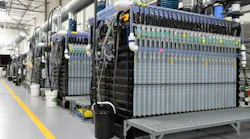 Form Energy iron-air battery modules being tested in lab.