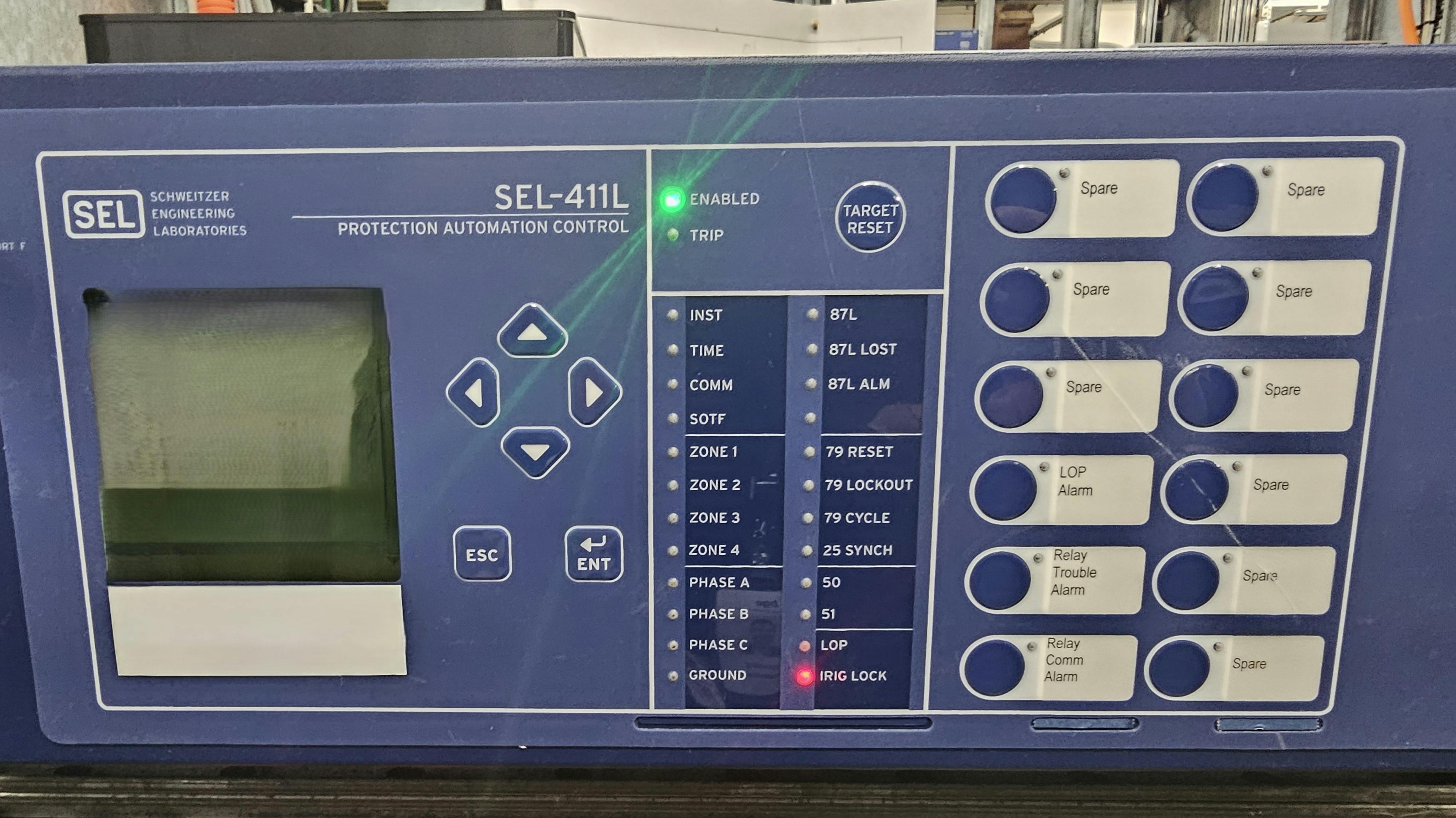 A closeup of the SEL 411L.