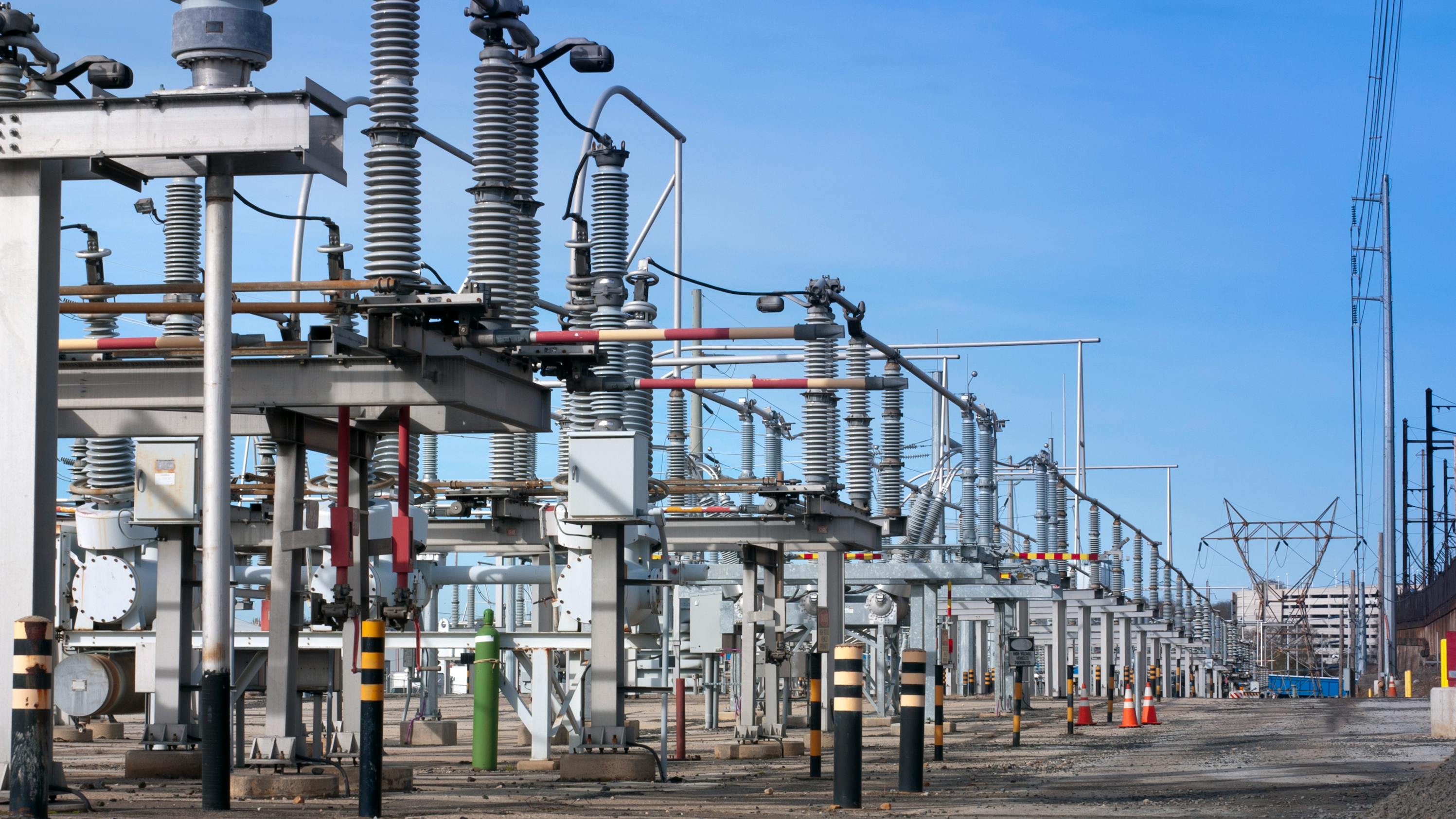 substation with tower