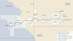 Proposed project route Proposed project route