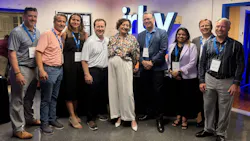 Pictured, from left to right: Micah Carlton, John Honigfort, Heather Naida, Andy Waring, Marie-Christine Coisne-Roquette, Rob Taylor, Reina Ohol, Dana Mouritzen and Don Sarno.