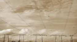 power lines vintage looking