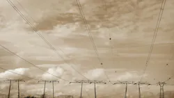 power lines vintage looking