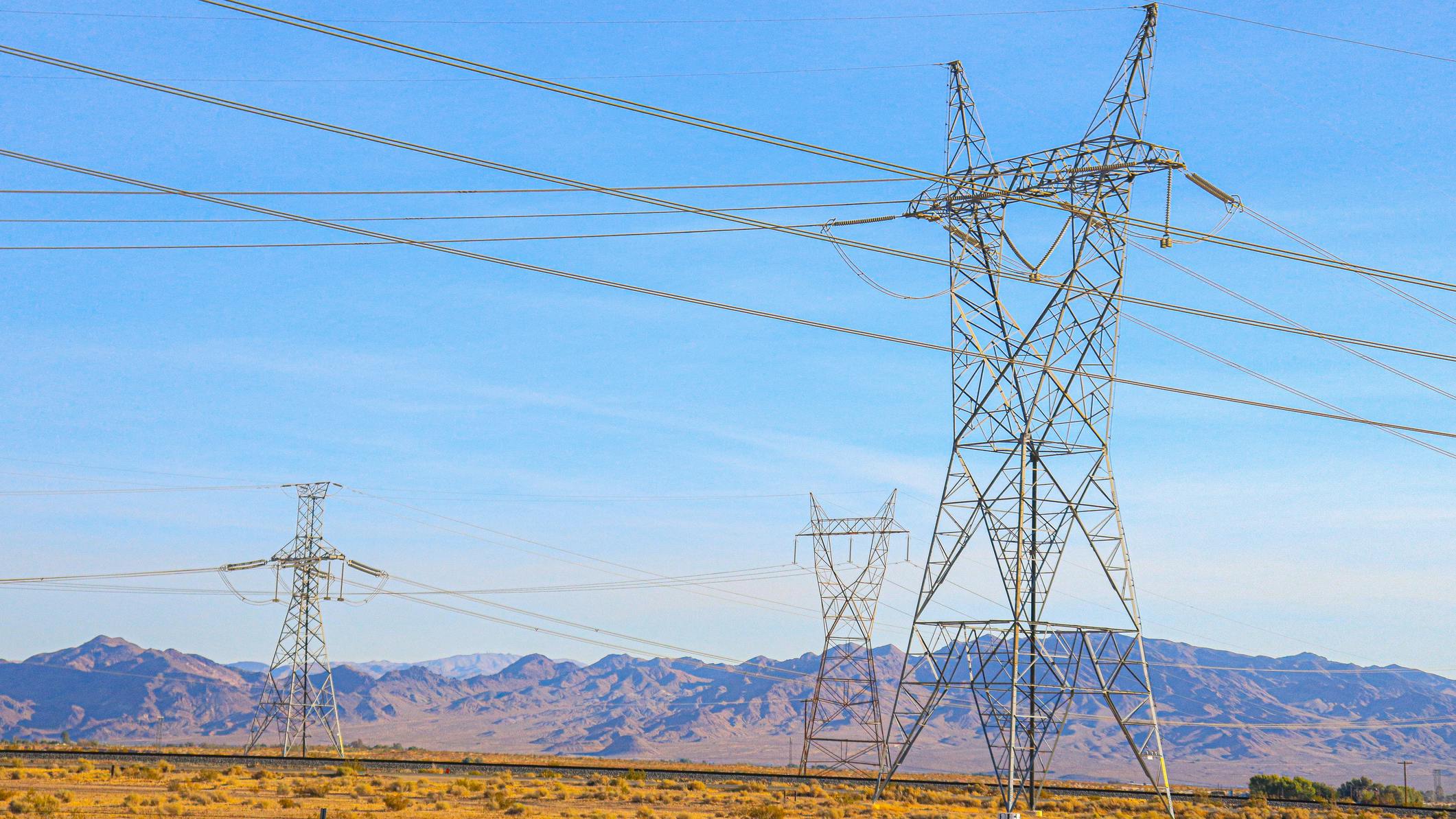 power lines in west U.S.