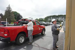 Cherryland meter technicians (left to right), John Raasio and Brian Moore, played an integral role in coordinating and installing Cherryland’s new AMI system.