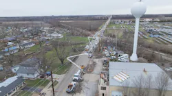 ComEd crews repair and replace several damaged poles after an EF3 tornado in Kankakee County.