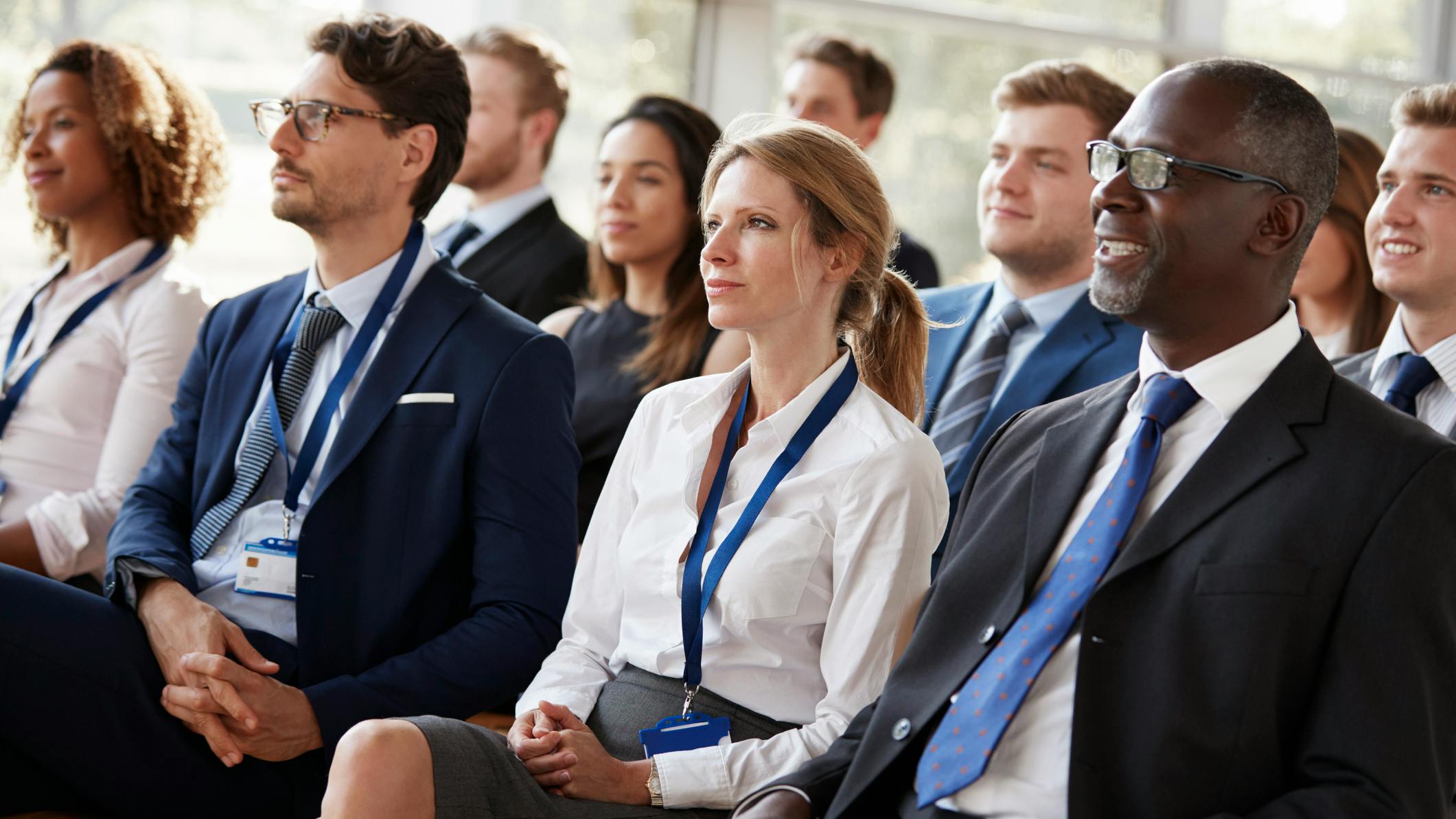 people at a conference
